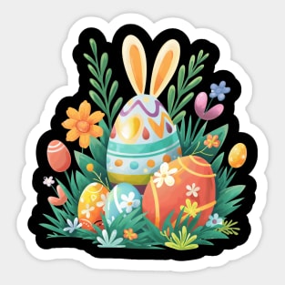 easter eggs designs Sticker